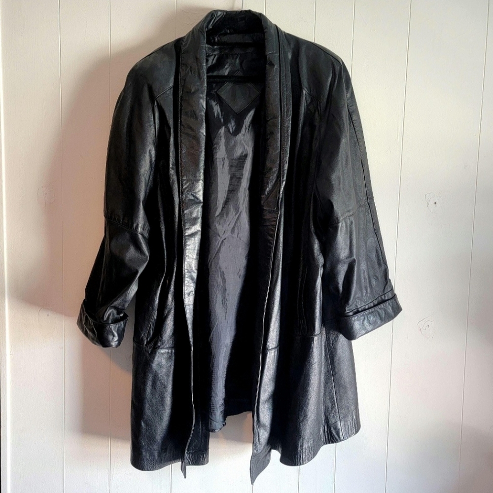 Chic Black Leather Patch